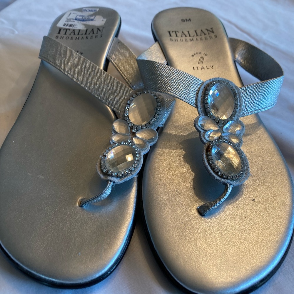 Italian Shoemakers Wedged Heel Sandals